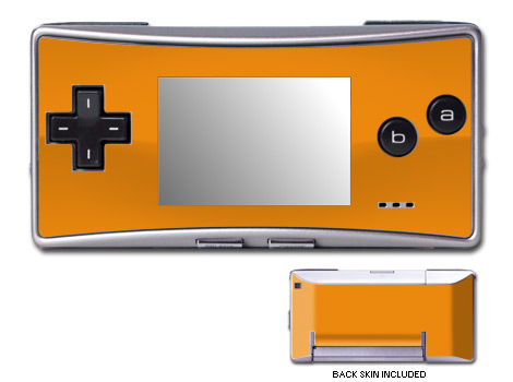 GameBoy Micro Skin - Solid State Orange