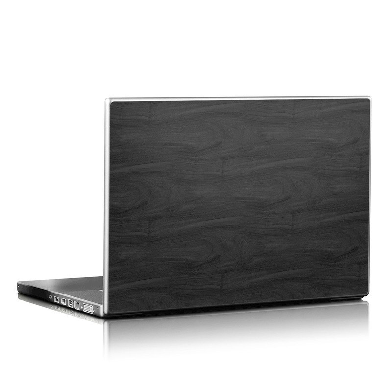 Laptop Skin - Black Woodgrain (Image 1)