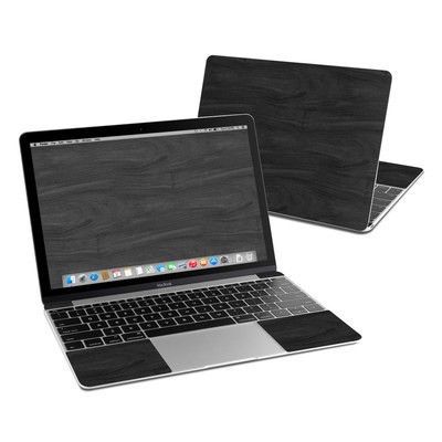 MacBook 12in Skin - Black Woodgrain