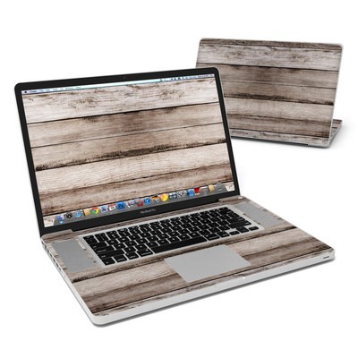 MacBook Pro 17in Skin - Barn Wood