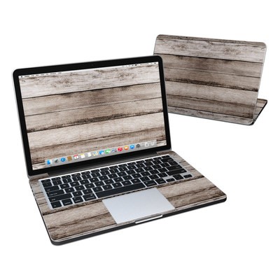 MacBook Pro Retina 13in Skin - Barn Wood