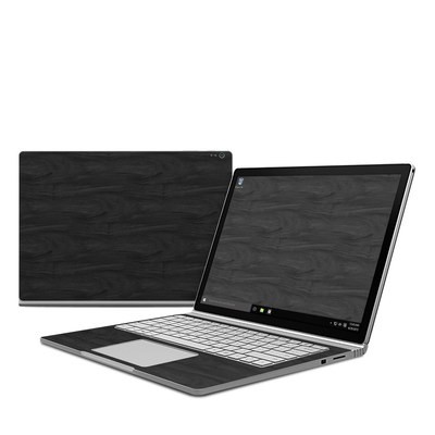 Microsoft Surface Book Skin - Black Woodgrain