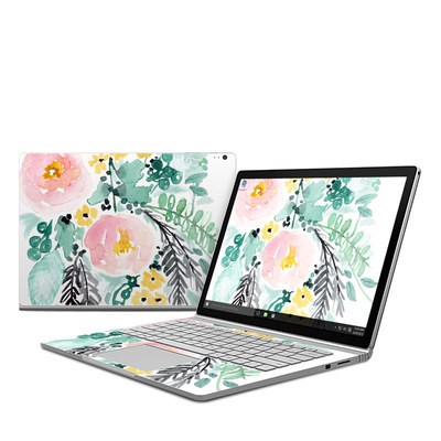 Microsoft Surface Book Skin - Blushed Flowers