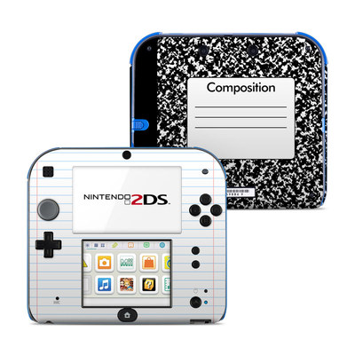 Nintendo 2DS Skin - Composition Notebook
