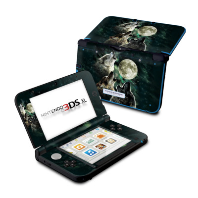 Nintendo 3DS XL Skin - Three Wolf Moon