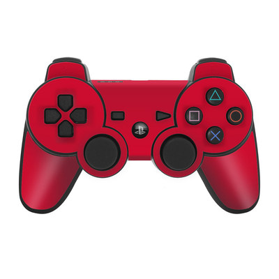 PS3 Controller Skin - Solid State Red
