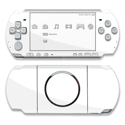 PSP 3000 Skin - Solid State White