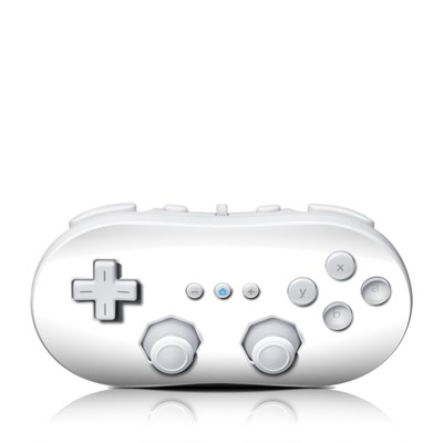 Wii Classic Controller Skin - Solid State White