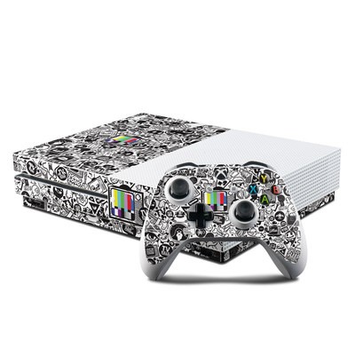 Microsoft Xbox One S Console and Controller Kit Skin - TV Kills Everything